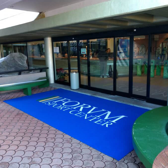 Doormat with Brand Logo Moquette Mosaic